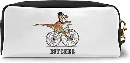 Amazon ペンケー 恐竜自転車 化粧ポーチ ペン箱 筆袋 収納バッグ 文具収納 大容量 スリム Pu 革 おしゃれ かわいい 子供 女の子 男の子 成人祝いプレゼント ギフト ペンケース 文房具 オフィス用品