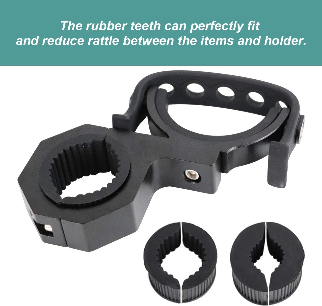AUFER Universal Multifunctional Vehicle Mount Roll Bar Gun Rack Holder Water Drink Cup Holder Fit For Jeep Wrangler UTV Polaris RZR Ranger Can-Am Kawasaki roll bar tool mount: Automotive