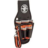 Klein Tools 5240 Tool Pouch, Tradesman Pro Maintenance Tool Pouch with 9 Pockets, Tape Thong, 2-Inch Tunnel Loop, Great Elect