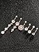 BBTO 6 Pieces 14G Stainless Steel Belly Button Rings Navel Curved Barbell Piercing for Women, 6 Styles (Rose Gold)