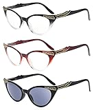 Eyekepper Womens 3 Pairs Reading Glasses