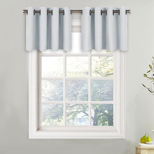 Amazon Com Nicetown Kitchen Window Curtain Valance Functional