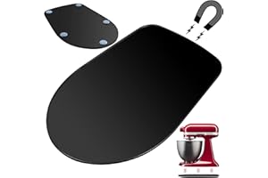 BAKEWAY Metal Mixer Slider Mat for KitchenAid Stand Mixer - Appliance Sliding Tray Countertop Mixer Mover Slide Board Mats Pad Compatible with Kitchen Aid 4.5-5 Qt Tilt-Head Stand Mixer Artisan Classic