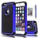 iPhone 6 Plus case, EC™ Shock Absorbing Dual Layer Hybrid Case, Heavy Duty Protective Armor Case Cover for Apple iPhone 6 Plus 5.5inch with Screen Protector and Stylus Pen (Blue/Black)