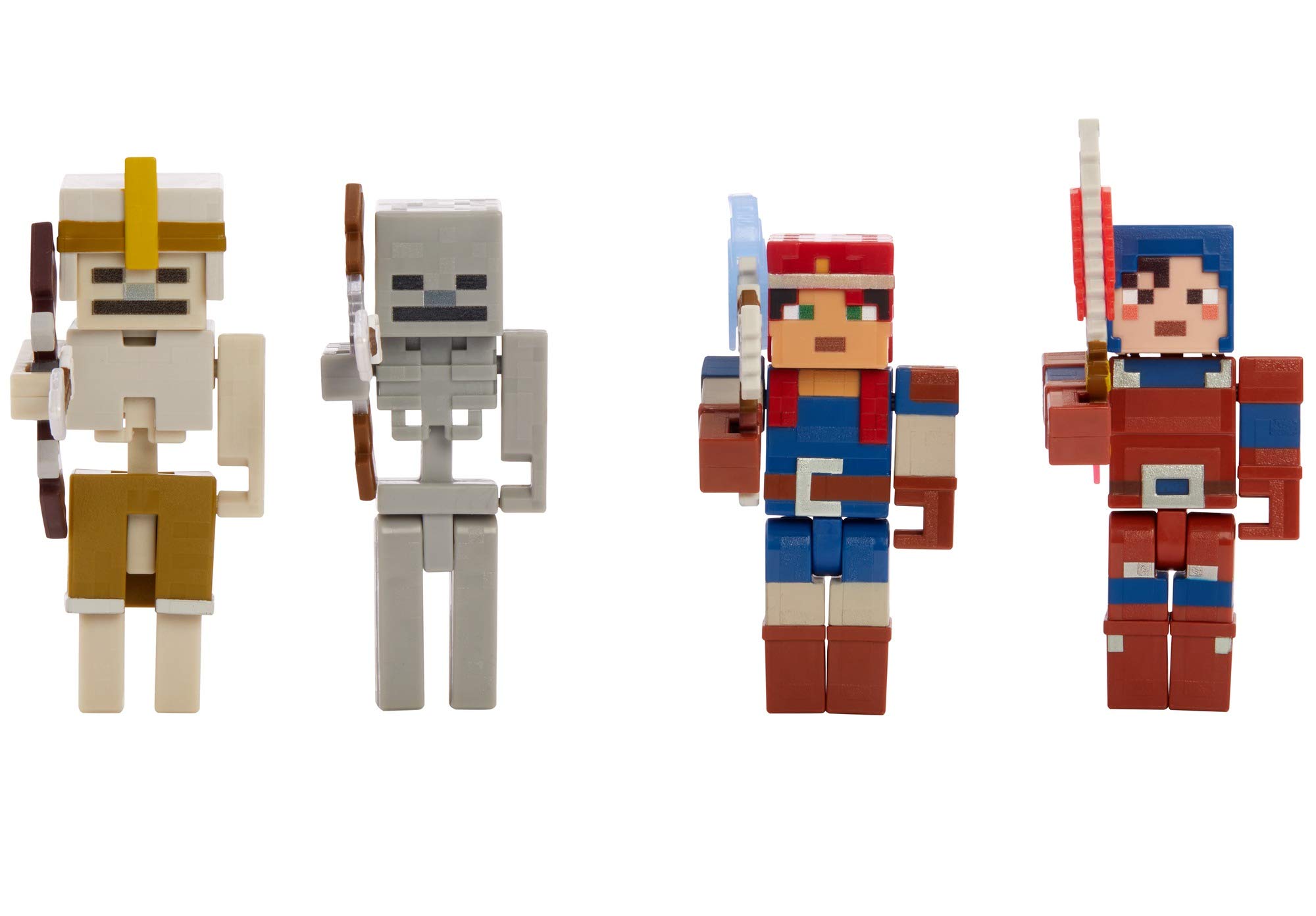 Minecraft Dungeons Fire Forge Battle Box Set, 4 Articulated Figures, Video Game Inspired Action Adventure Toy for Kids, GWC03