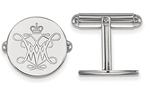 LogoArt Sterling Silver William and Mary Cuff Link