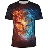 3D Pattern Print T-Shirt with Breathable Cool Lightweight Flexible Easy to Match Diverse and Stylish Casual Wear