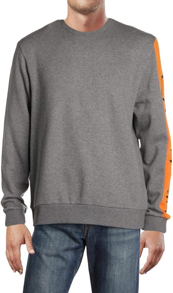 calvin klein sweatshirt with logo stripe