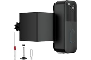 MAMERRY Blink Doorbell Mount, No Drilling Anti-Theft Mount Only for All-New Blink Doorbell(2nd Gen), Doorbell Bracket Holder for Rental Apartment Home, No Block Sensor & Night Vision(Black)