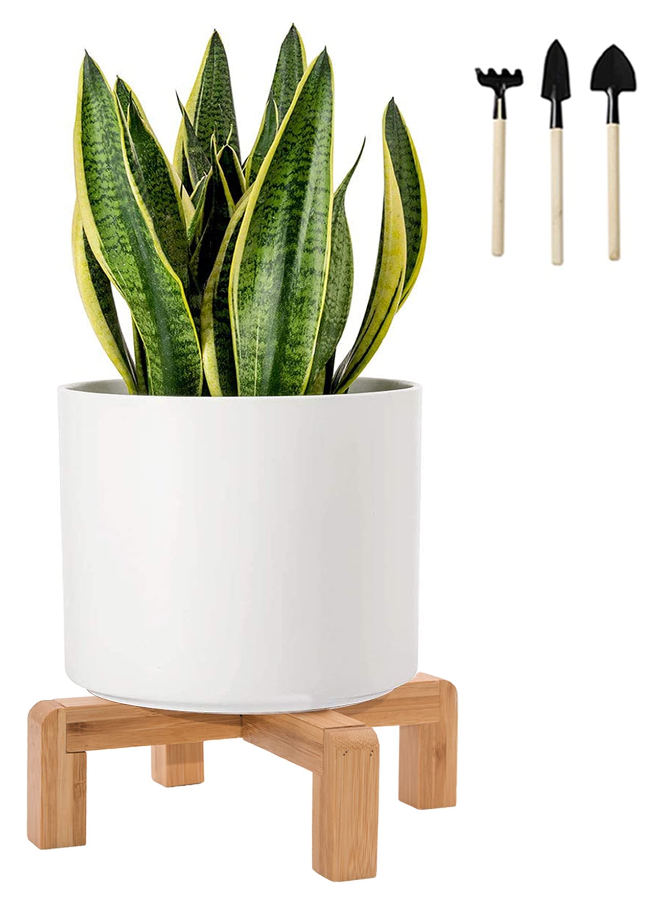 Photo 1 of Stand only---ARTORA Small Wood Plant Stand, Mid Century Modern Succulents Plant Pot Holder Decorative Planter Stand for Small Indoor Plants (Natural)