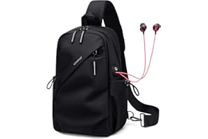 VNINE Small Sling Crossbody Backpack Shoulder Bag for Men Women, Lightweight One Strap Back Pack Sling Bag Backpack