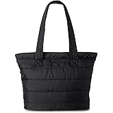 Reebok Womens Tote Bag - Lightweight Carry On Quilted Puffer Tote Bag for Travel, Work, Travel and Everyday Use