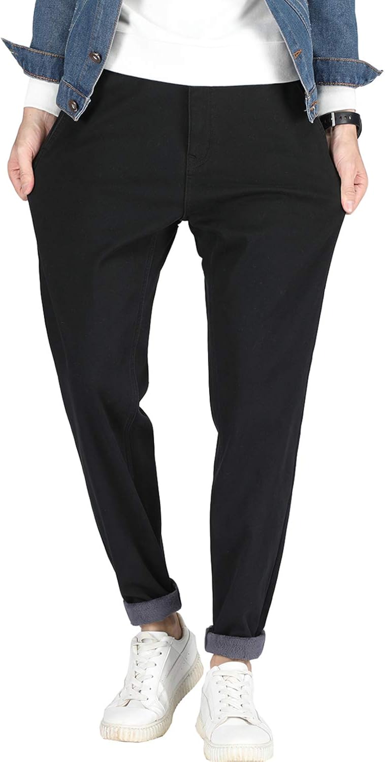 lined stretch pants