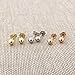 14k Yellow Gold Ball Stud Earrings, 4 Millimeters