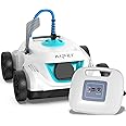 AIPER Automatic Pool Cleaner, Robotic Pool Vacuum for Above Ground Pools with 33ft Swivel Floating Cable- Orca 800 Mate, White