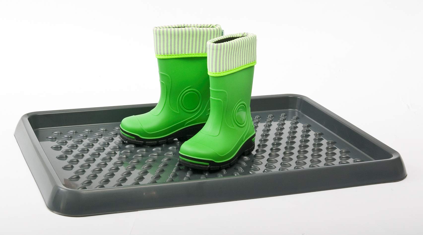 BranQ - Home essential Shoe rack made of plastic, polypropylene, anthracite, 54 x 38.5 x 3 cm (L x W x H).