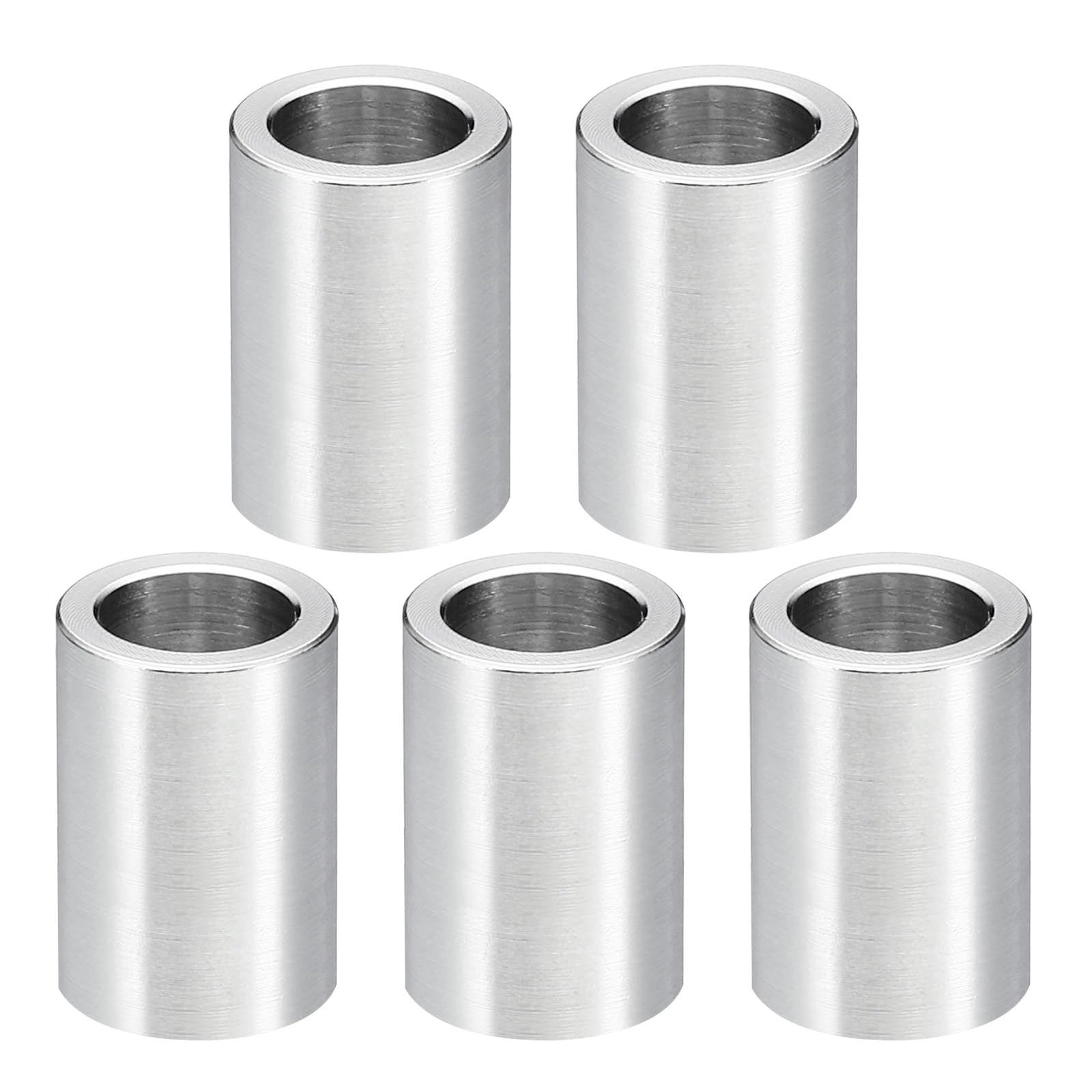 PATIKIL M8 Stainless Steel Spacers, 5Pcs Metal Spacer Stainless Steel 8.2mm ID x 12mm OD x 20mm L Stainless Steel Spacer Screw Standoff for 5/16" or M8 Screw