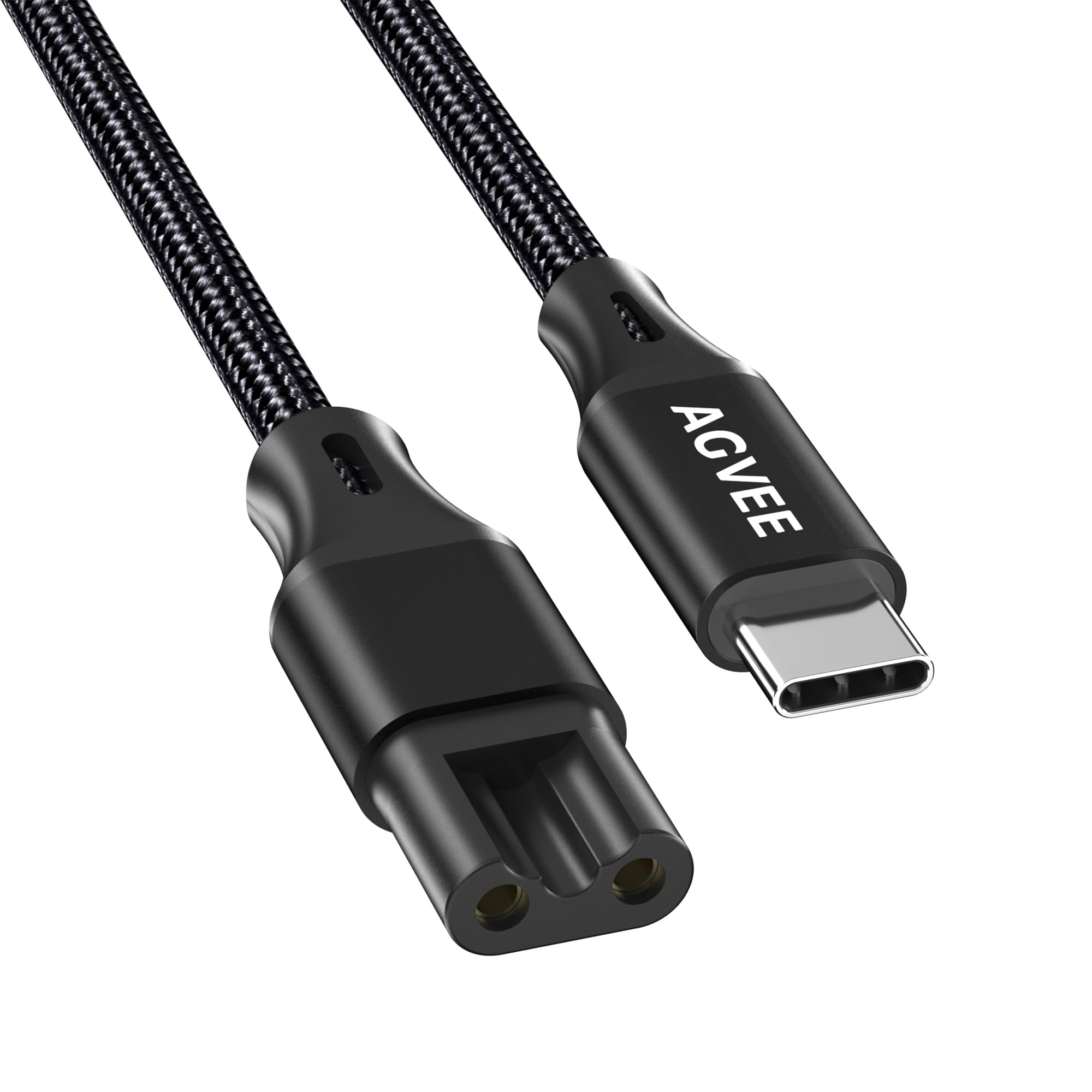 Photo 1 of AGVEE 2 Pack 4ft Replacement for Philips Norelco Charger Cord Charging Cable HQ8505 9000 7000 5000 3000 Series Electric Shaver Razor, Aquatec, Arcitec, Multigroom Trimmer, USB-C 15V Output, Black