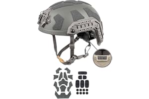 FMATAL GEAR SF High-Cut Fast Helmet, ABS Tactical Helmet for Airsoft, Paintball, and Outdoor Sports