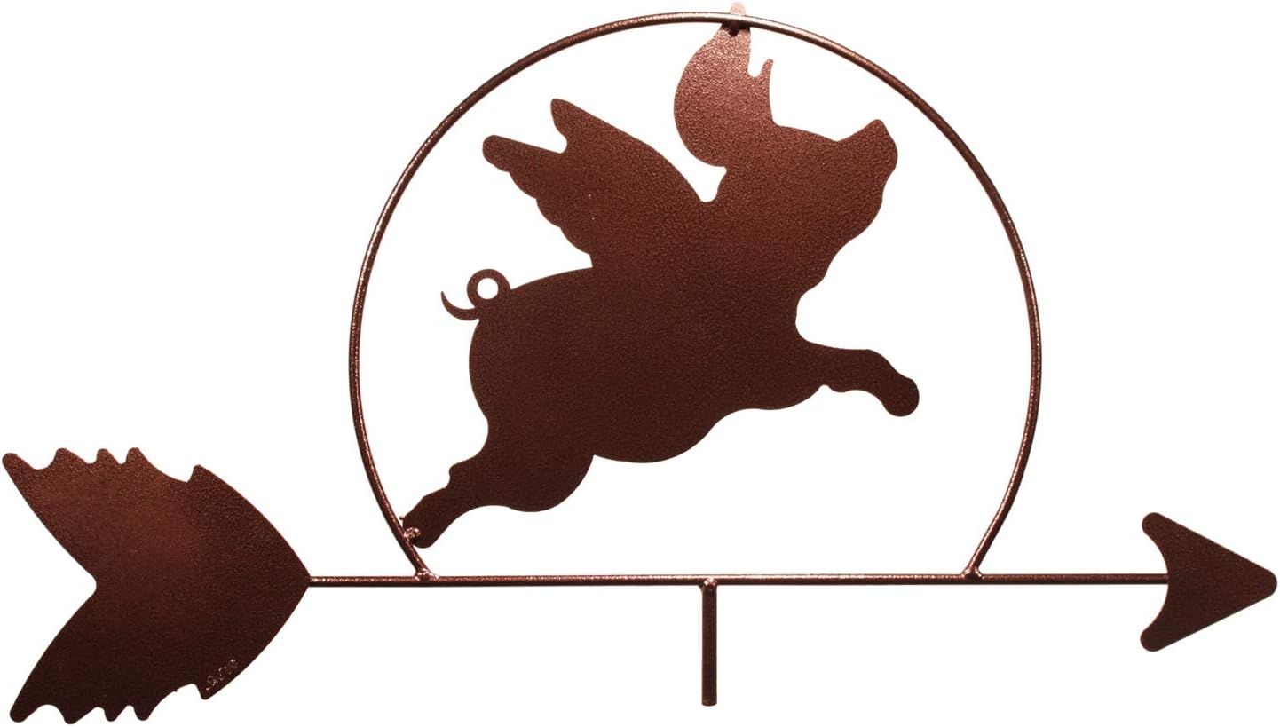 Weathervanes - SWEN Products Flying Pig Piggy Weathervane Interchangeable Top Arrow Only