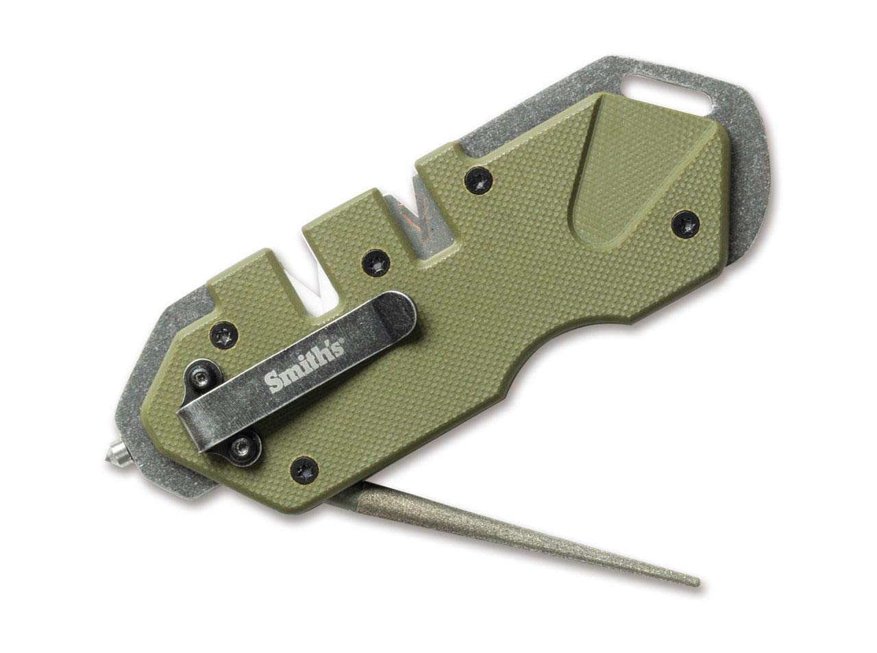 Smith Unisex - Adult Tactical Pocket Pal Olive Drab Sharpener, Green, One Size