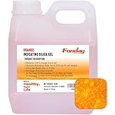 2LB Fonday Premium Moisture Indicating Silica Gel Desiccant Orange to Green Rechargeable Industry Standard Bead Size 3 to 5mm