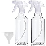 Plastic Spray Bottles, 2-Pack, 16.9 Oz, Mist
