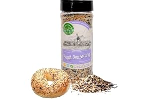 Eat Well Premium Foods Everything but the Bagel Sesame Seasoning 10 oz Bulk Size, Blend of Sea Salt and Spices With Dried Minced Garlic and Onion, Tasty New York Bagel Seasoning for Chicken Burgers