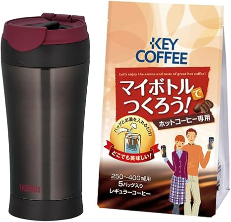 Amazon まとめ買いセット Thermos 真空断熱ケータイタンブラー 0 4l ブラック Jnd 400 Bk キーコーヒー マイボトルでつくろう ホットコーヒー専用 8g 5袋付き 水筒 マグボトル オンライン通販