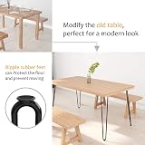 WINSOON 4Pcs 45 cm Hairpin Table Legs 450 Lbs Mid Century Modern Black view 6