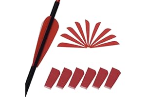 KURUGEILI 60PK 3 inch 4inch Plastic Arrow Fletching Arrow Vane TPU Fletchings for DIY Arrow Archery Bow