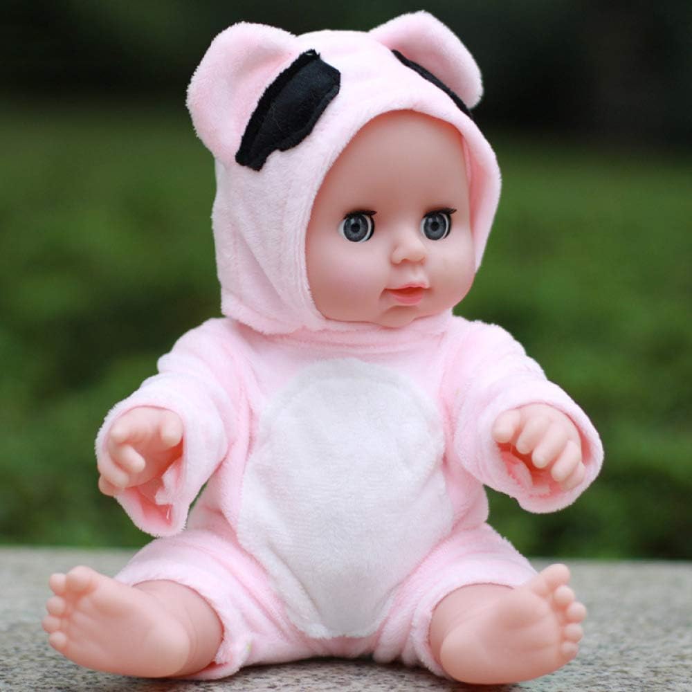 Prezzo ZBYY Reborn Doll Mini Occhi Aperti Molle Simulazione Vinile Bambole Reborn in Silicone Regalo Bambini Giocattolo 12 Pollici 30cm,Pink Offerte