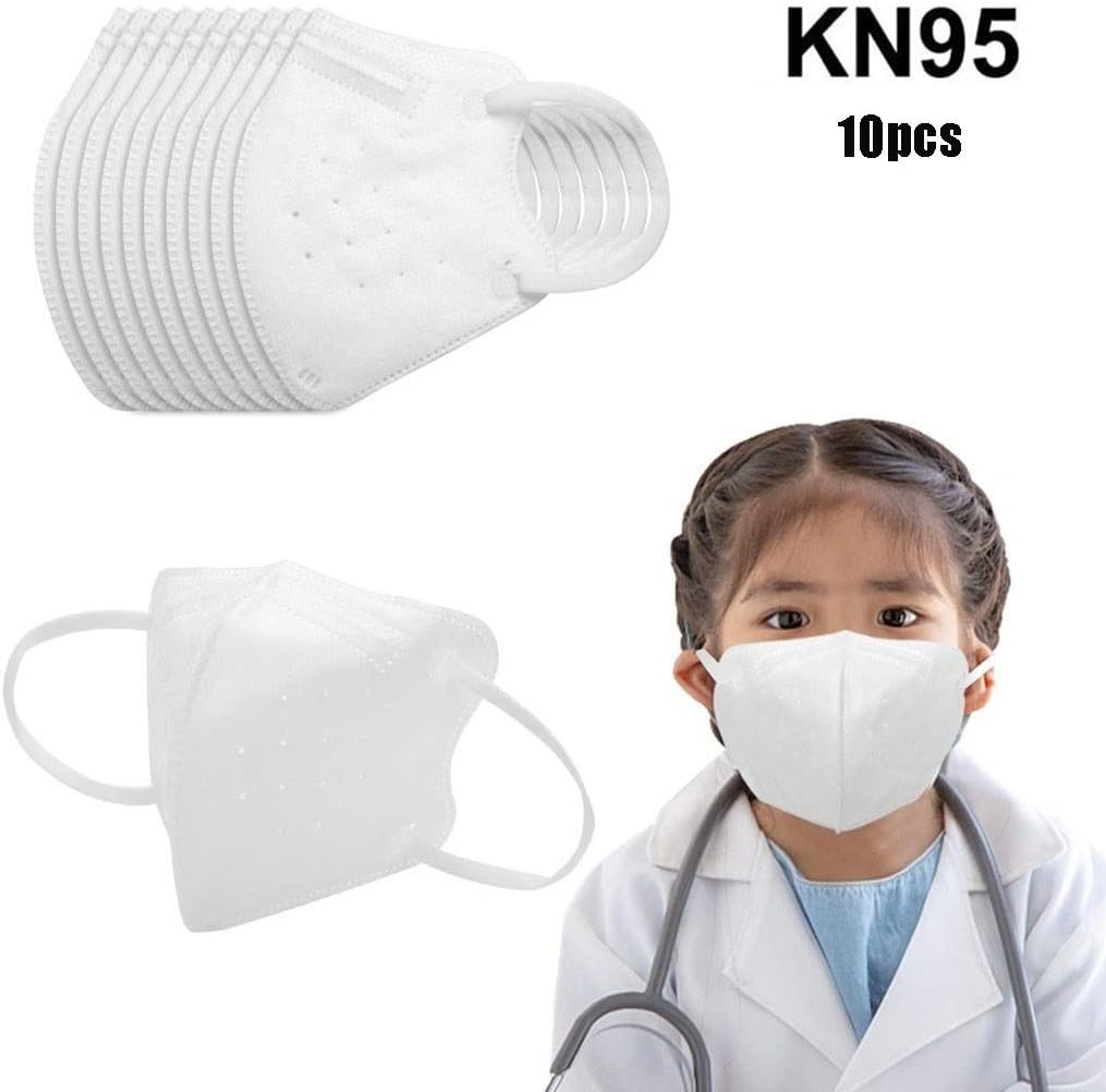 FASEY 10Pcs Kids Face Mask KN95 Disposable Mask PM2.5 Protection Dust-Proof Anti-Smog Anti Pollution Outdoor Masks