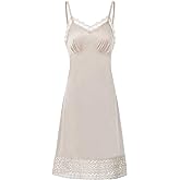 Belle Poque Lace Full Slips for Women Under Dresses Adjustable Spaghetti Strap Cami Dress