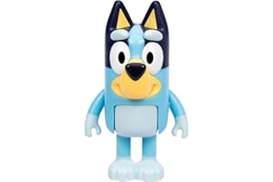 Bluey Talking Toy Chat Mates Playset, Articulated, Talking Kids Toy with 10 Iconic Phrases, Interactive Play Toys Figures Set for Kids, Ages 3+