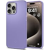 Spigen Thin Fit Designed for iPhone 15 Pro Max Case (2023) [Hard Shell] [Military-Grade Protection] - Iris Purple