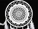 Yansanido White Laces Dream catcher Handmade Traditional White Beaded and Feathers with White Lace Approx 7.8