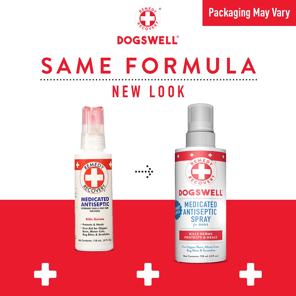 DOGSWELL Remedy + Recovery Medicated Antiseptic Spray for Dogs, 4 oz