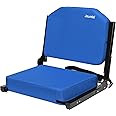 Jauntis Stadium Seating for Bleachers, Bleacher Seats with Ultra Padded Comfy Foam Backs and Cushion, Wide Portable Stadium Chairs with Back Support and Shoulder Strap