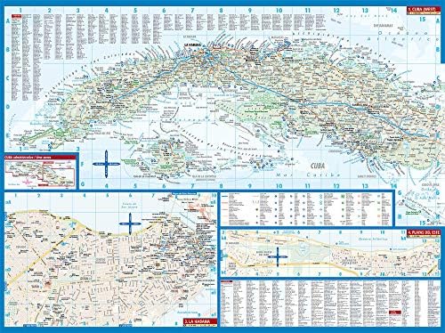 Laminated Cuba Map By Borch English Edition Borch 9783866093591 Amazon Com Books