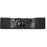 Women's Kreepsville Bat Elastic Waist Belt Black L/XL