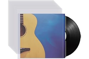 MECEFENO Record Sleeves for Vinyl Record, Vinyl Protective Sleeves Clear Vinyl Record Sleeves 12.8"×12.8" Vinyl Inner Sleeves 4.7Mil 12" Lp Album Covers for Vinyl Record Albums Storage Protection - 20PCS