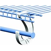 SuperSlide White Closet Rod Support Pack of 2