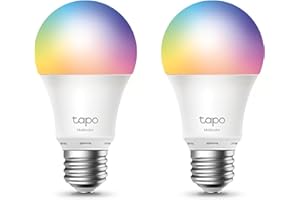 Tapo L530E 2 Pack E27 Smart Bulb, Alexa Bulb, Extra Bright WiFi Smart Bulb, Multicolor, Dimmable, 8.3W, Programming and Timer