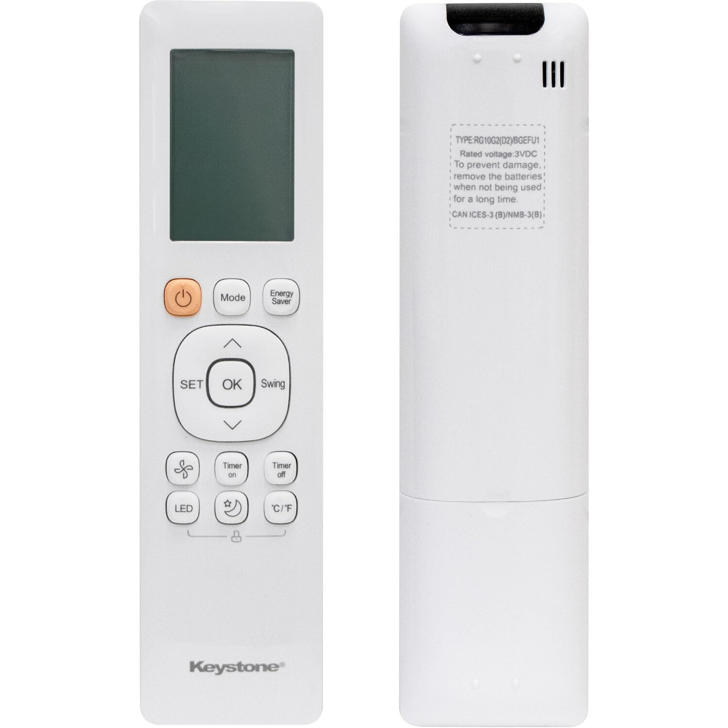 Keystone 10,000 BTU Window Mounted Inverter Air Conditioner, 115V, Energy Star Window Air Conditioner for Rooms up to 450-Sq.Ft. with Quiet Operation and Remote Control