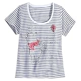 Disney Women's Winnie the Pooh Striped Tee - Plus Multi