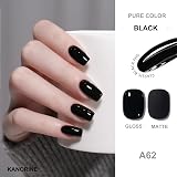 Kanorine Gel Polish Soak-Off UV/LED Black 10ml Nail Varnish view 4