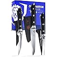 Dalstrong Fruit & Vegetable Paring Knife Set-3pc-Gladiator Series Elite-Forged German High-Carbon Steel-Sheaths Included-Carving and Detail Knives Set-Kitchen Knife-NSF Certified