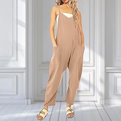 UNIANKIYA One Piece Jumpsuits for women V Neck
