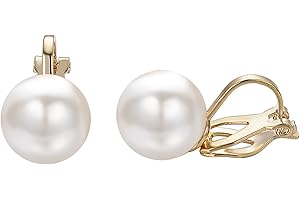 Yoursfs 10mm Tiny Pearl Clip On Earrings for Women 18K Gold Plated Faux Pearls Bridal Earring Fashion Wedding Jewelry